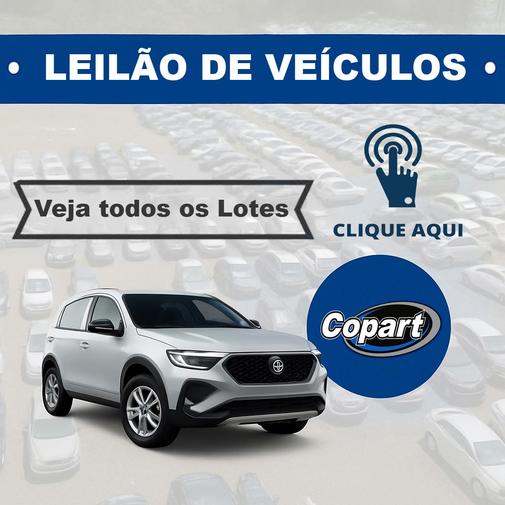 <center><big>LEILÃO DE VEICULOS</big></center><BR> Data: 17/10<br> Encerramento a partir das 10:00
